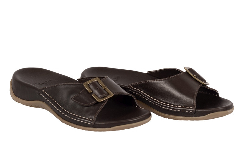 Clarks Pantoletten Prestige Bliss in dunkelbraun 20348812