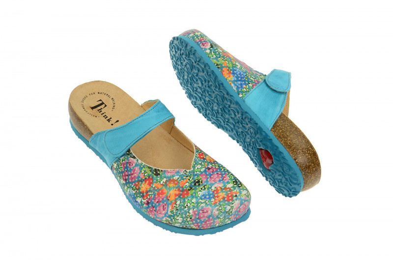 Think Julia Pantolette blau multi Clogs 4-84345-79