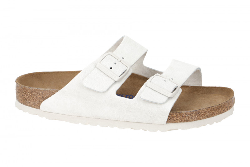 Birkenstock Arizona BS Pantolette antique weiß Normal Weit 1024554