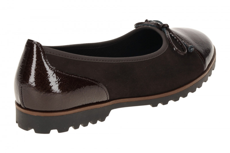 Gabor Ballerina braun Lack Velour 74.100.18