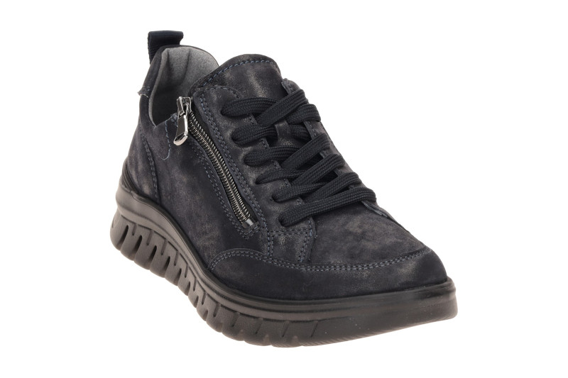 Waldläufer Becky Schuhe blau K-Weite Schimmer 614002