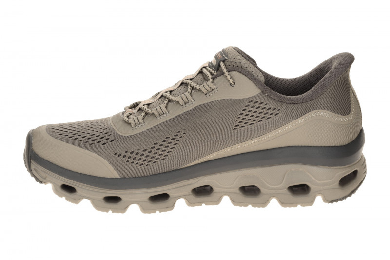 Skechers Glide Step Sole Schuhe taupe braun Herren SLIP-INS 237812