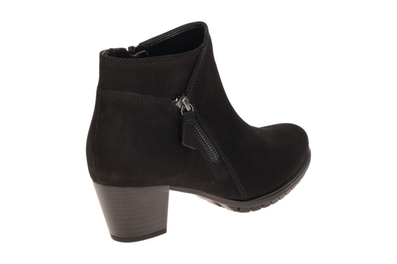 Gabor Stiefelette schwarz Nubuck H-Weite 8033.01.002