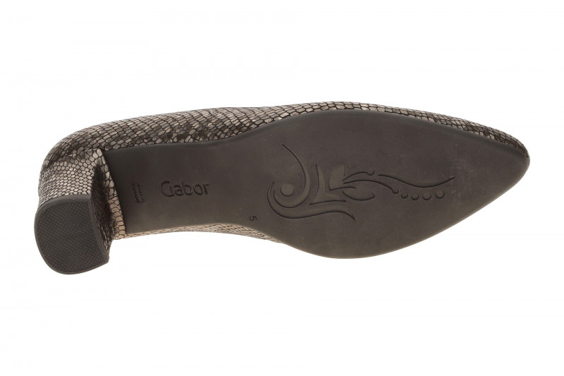 Gabor Pumps taupe braun Effekt Leder 3004
