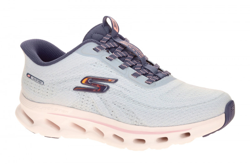 Skechers Go Walk Gliede Step Slipper hellblau SLIP-IN 125144