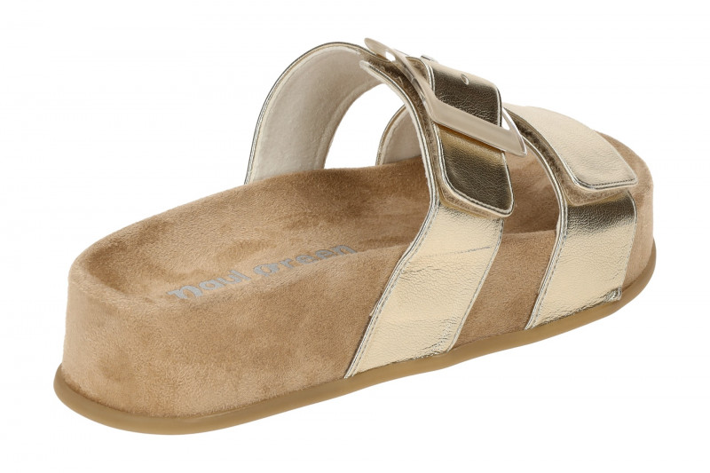 Paul Green Plateau Pantolette gold platino metallic 6157