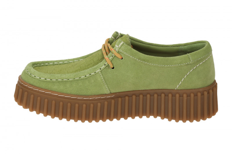 Clarks Torhill Bee Plateau Schuhe grün Mokassin 26181187