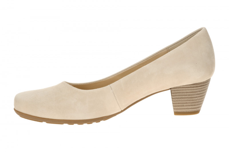Gabor Pumps beige powder Samt Velour 3027