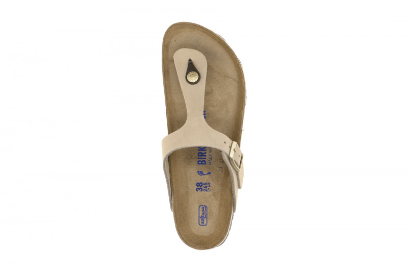 Birkenstock Gizeh Pantolette beige SCHMAL 1019014