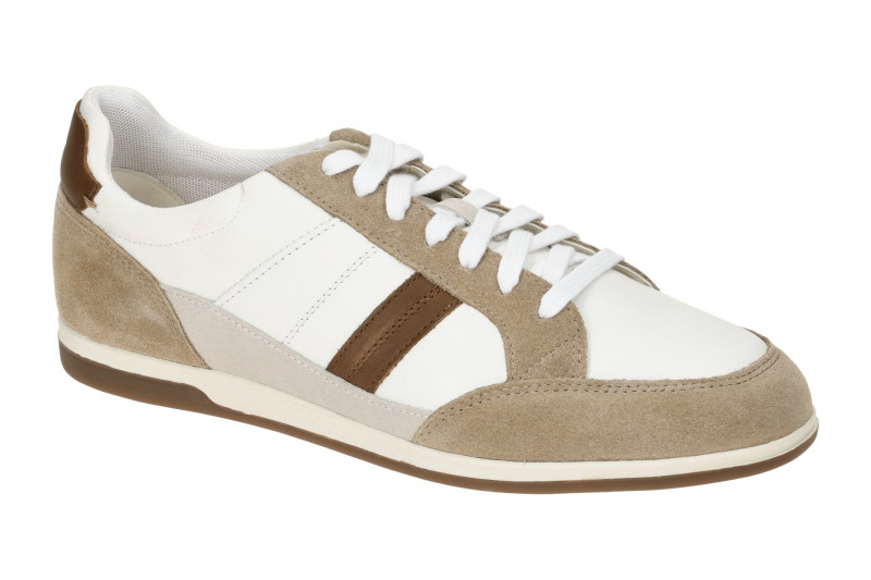 Geox Renan Schuhe Sneaker weiß braun U454GA
