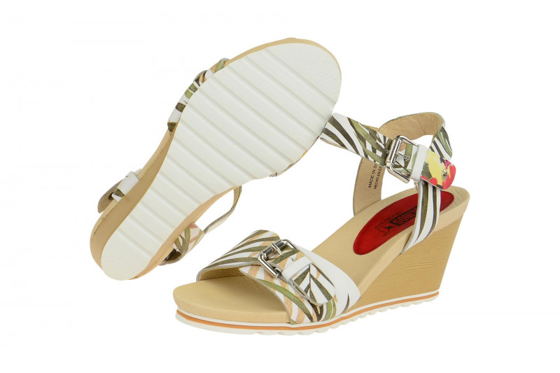 Pikolinos Bali Sandale weiß Blumen W7F-PR0593