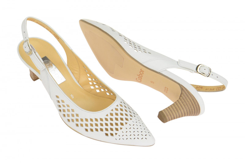 Gabor Sling Pumps weiß 61.551.21