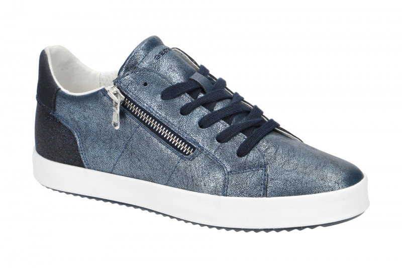 Geox Blomiee Schuhe Sneakers blau metallic