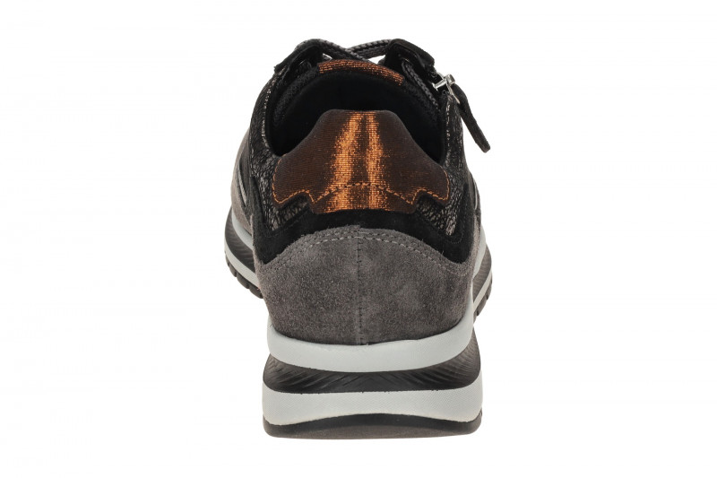 Gabor comfort Sneaker Schuhe grau schwarz metallic 76.318.67