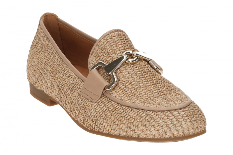 Gabor Slipper Loafer braun sand Bast 85.214.44
