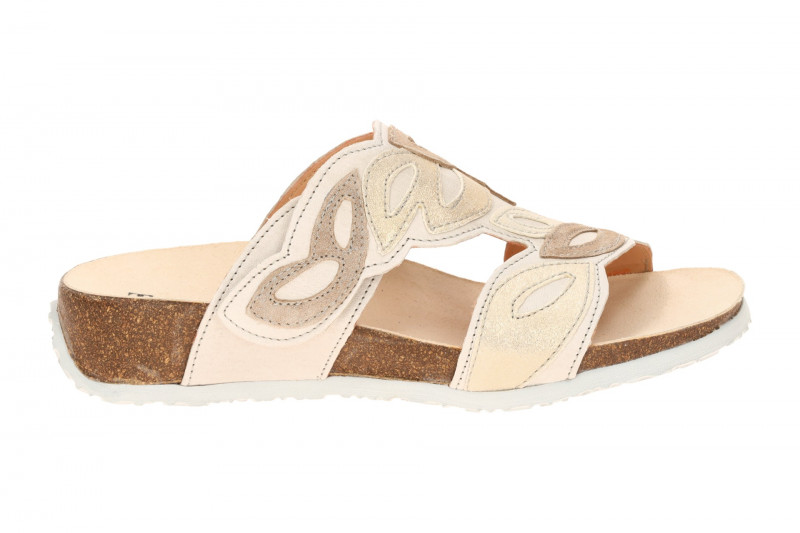 Think Mizzi Pantoletten beige pearl Oval 1283