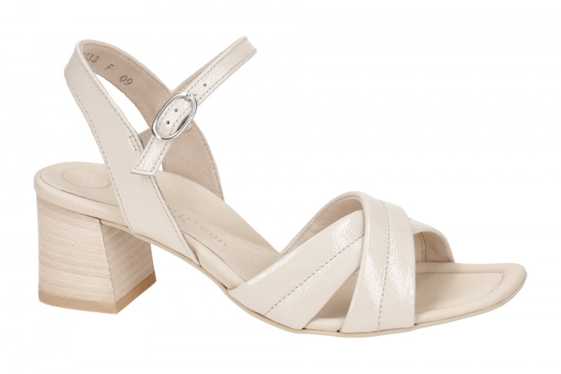 Paul Green Sandalette beige biscuit Lack 7945