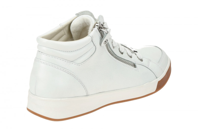 ARA Rom Schuhe Mid-Sneaker weiß Glattleder 12-44499