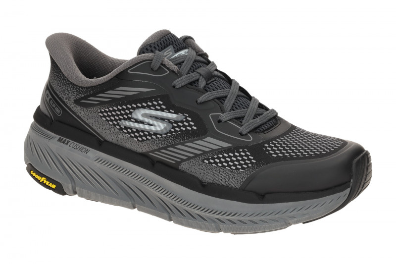 Skechers MAX CUSHIONING Premier Schuhe schwarz Sport Slip Ins