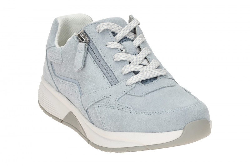 Gabor RollingSoft Schuhe blau sky Velour 86.878.26