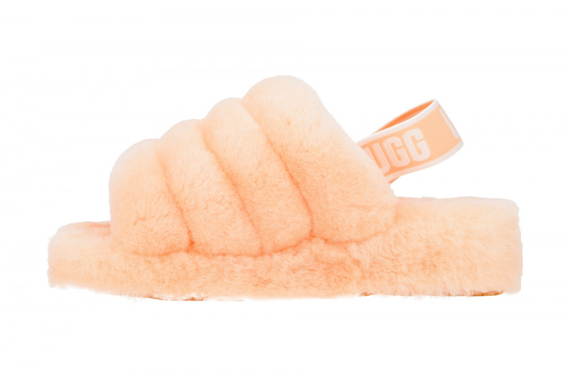 UGG Fluff Yeah Slide Hausschuhe rosa scallop