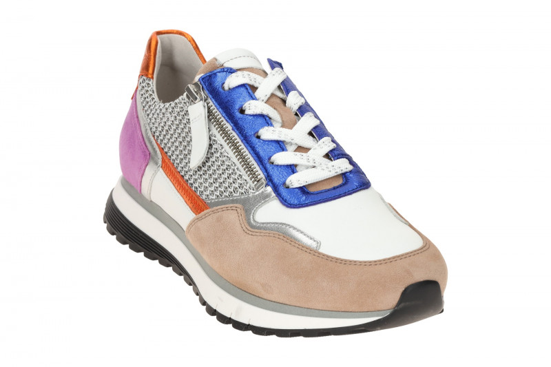 Gabor comfort Sneaker Schuhe weiß bunt H-Weite 66.378.87