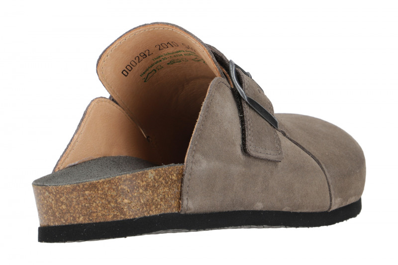 Think Wolfi Pantolette grau Velour Herren Clogs