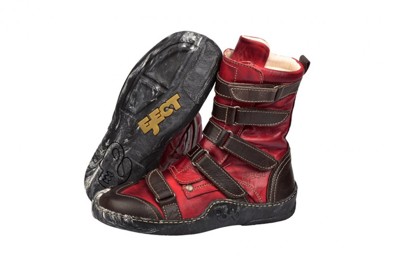 Eject Skat Stiefelette braun rot