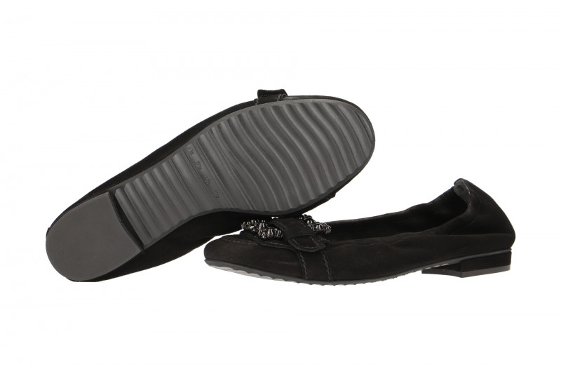 K&S Malu Ballerinas schwarz crystal 10970