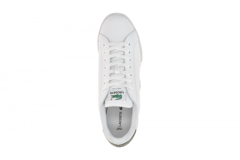 Lacoste Carnaby Cup Schuhe Sneakers weiß grün Leder 0036