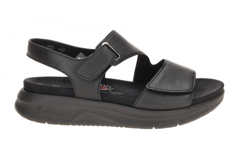 Gabor RollingSoft Sandale schwarz uni Glattleder 86.885.57