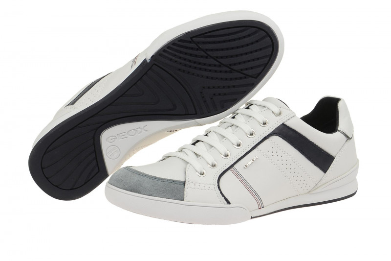 Geox Respira Kristof A Sneakers in weiß Herren Halbschuhe