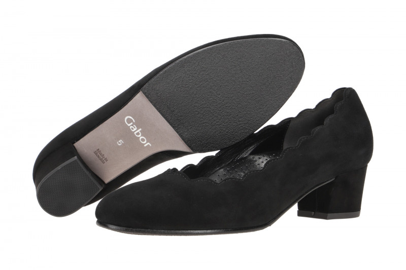 Gabor comfort Pumps schwarz Velour 82.221.47