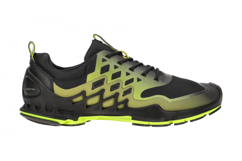 Ecco Biom AEX Herren Sportschuhe schwarz gelb