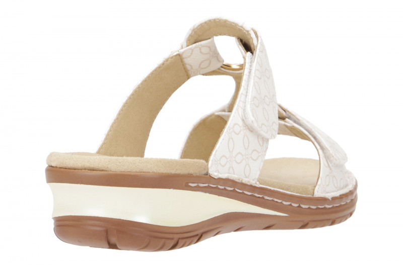 ara Hawaii Pantolette weiß sand Klett 12-27270