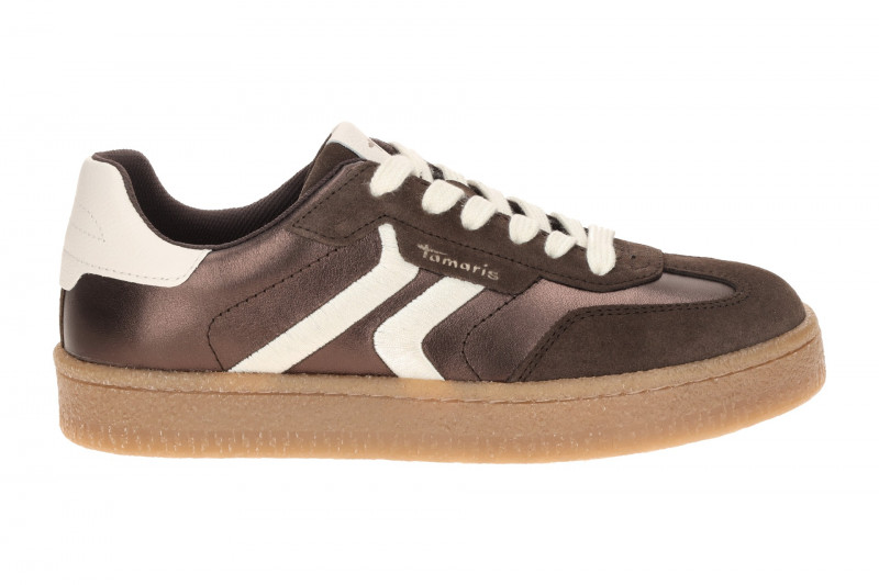 Tamaris Schuhe Sneaker braun metallic 23723