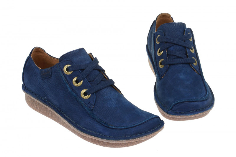 Clarks Funny Dream Schuhe dunkelblau navy Nubuck