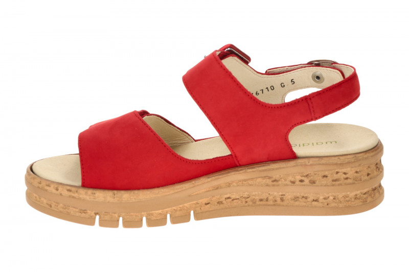 Waldläufer Arlene Plateau Sandale rot K-Weite 677001