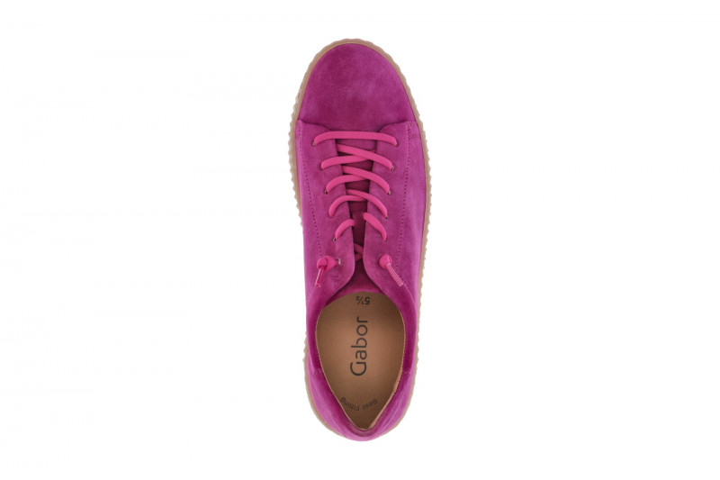 Gabor Schuhe Sneakers lila violett Velour 53.331.10