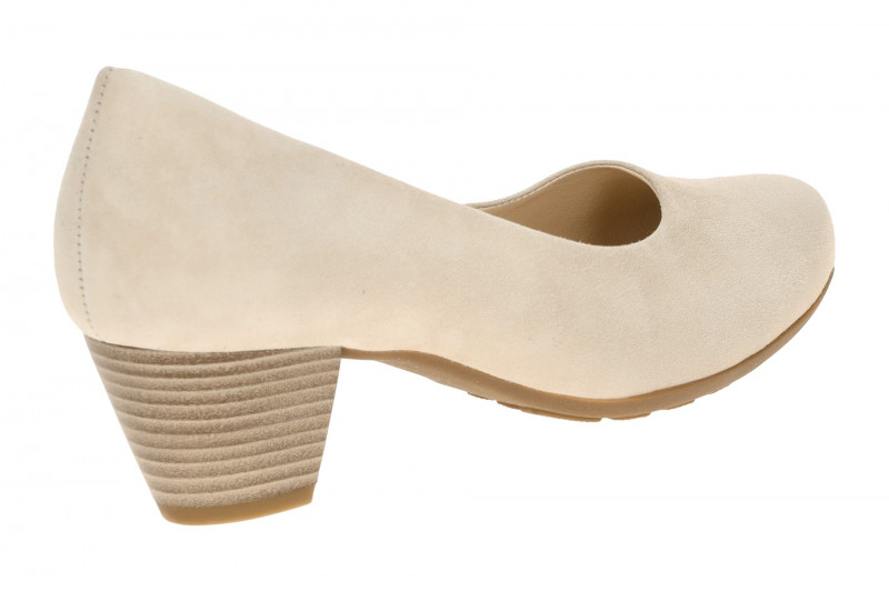 Gabor Pumps beige powder Samt Velour 3027