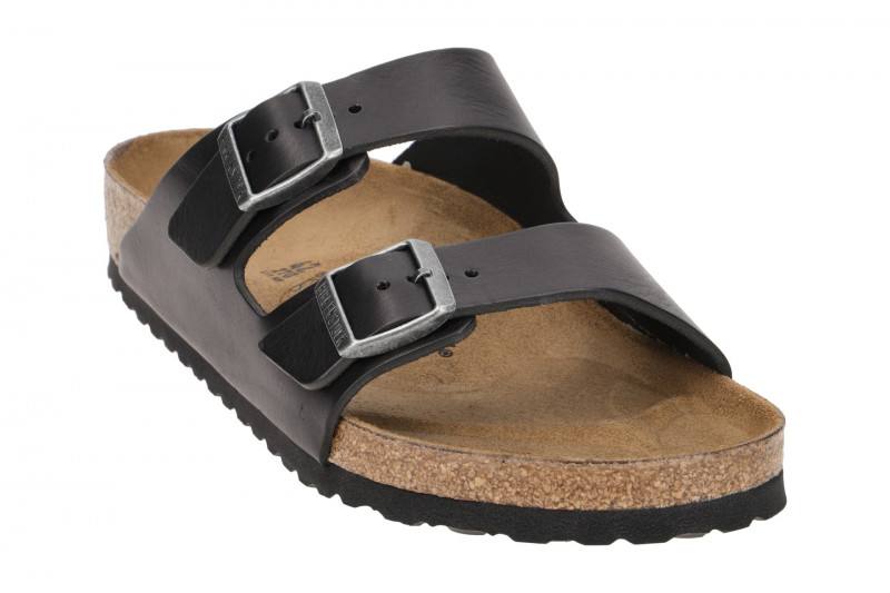 Birkenstock Arizona BS Pantolette schwarz Leder Normal-Weit 552111