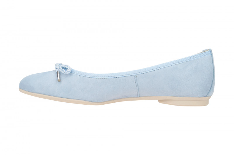 Paul Green Ballerinas Schuhe hellblau lago Samt 2925