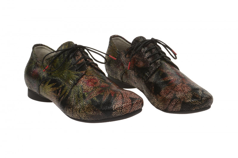 Think Guad Schuhe schwarz Blumen 7-87270-09