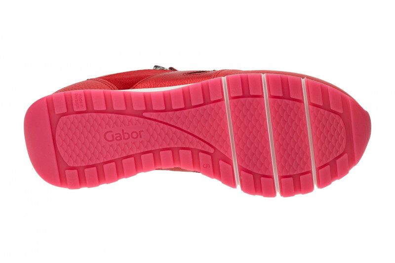 Gabor comfort Sneaker Schuhe rot Material-Mix 62.488.68