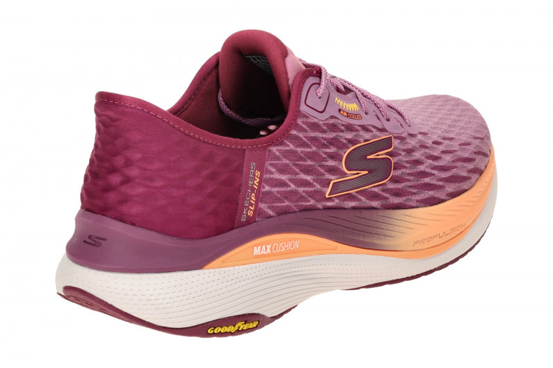 Skechers MAX CUSHIONING Schuhe rot pink Slip-Ins 128905