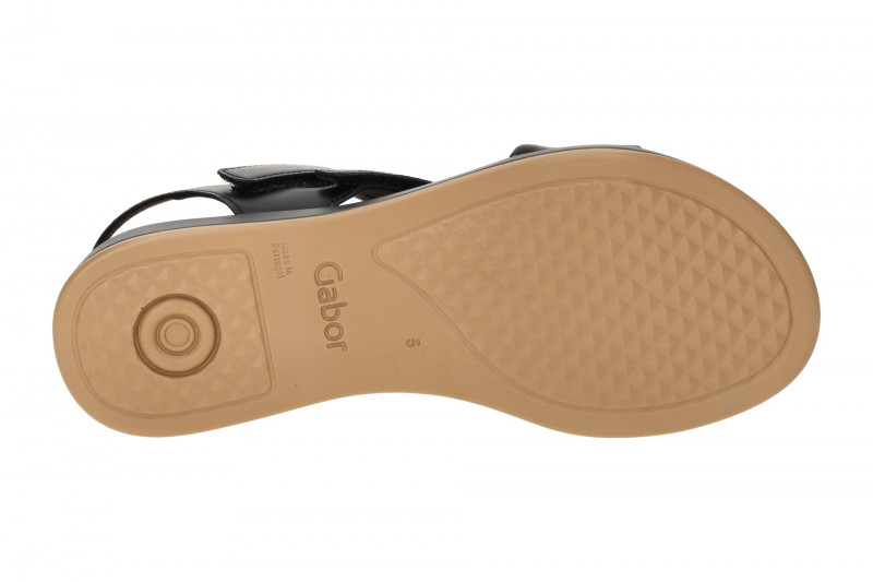 Gabor Klett Sandale schwarz Nappa Klett 62.733.27