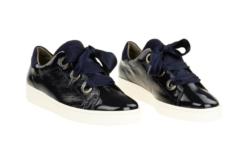 Paul Green Sneaker Schuhe blau Lack 4539