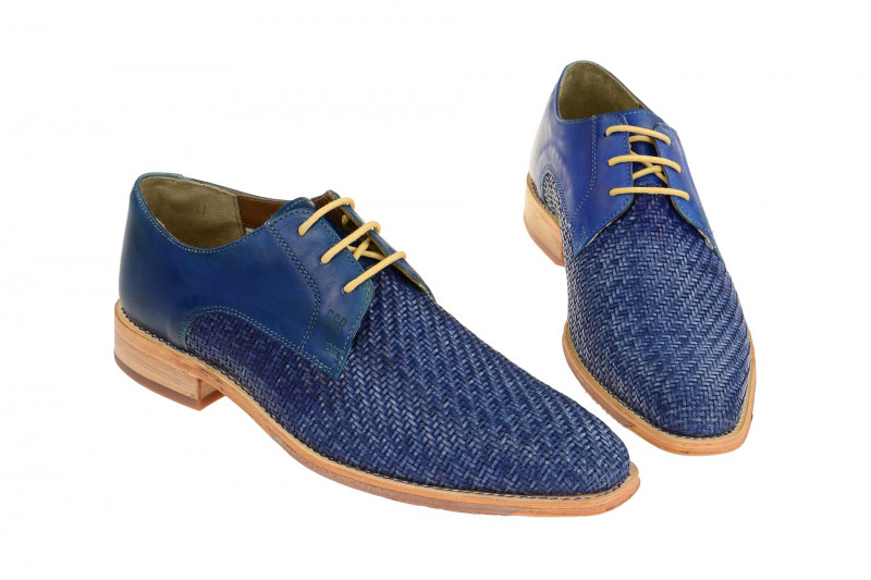 Gordon & Bros Schuhe Lorenzo blau flecht S160746