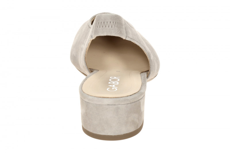 Gabor Sling Pumps grau puder Velour 81.520.12