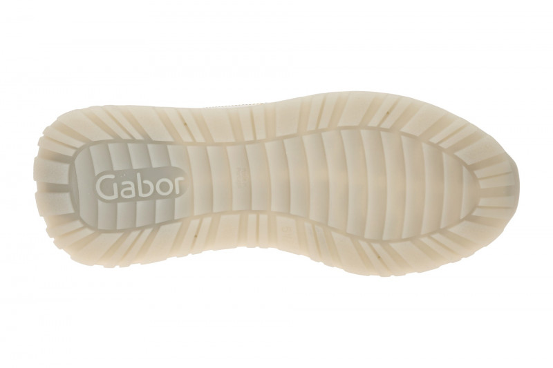 Gabor Schuhe Sneakers weiß gelb Ziernaht 63.491.23